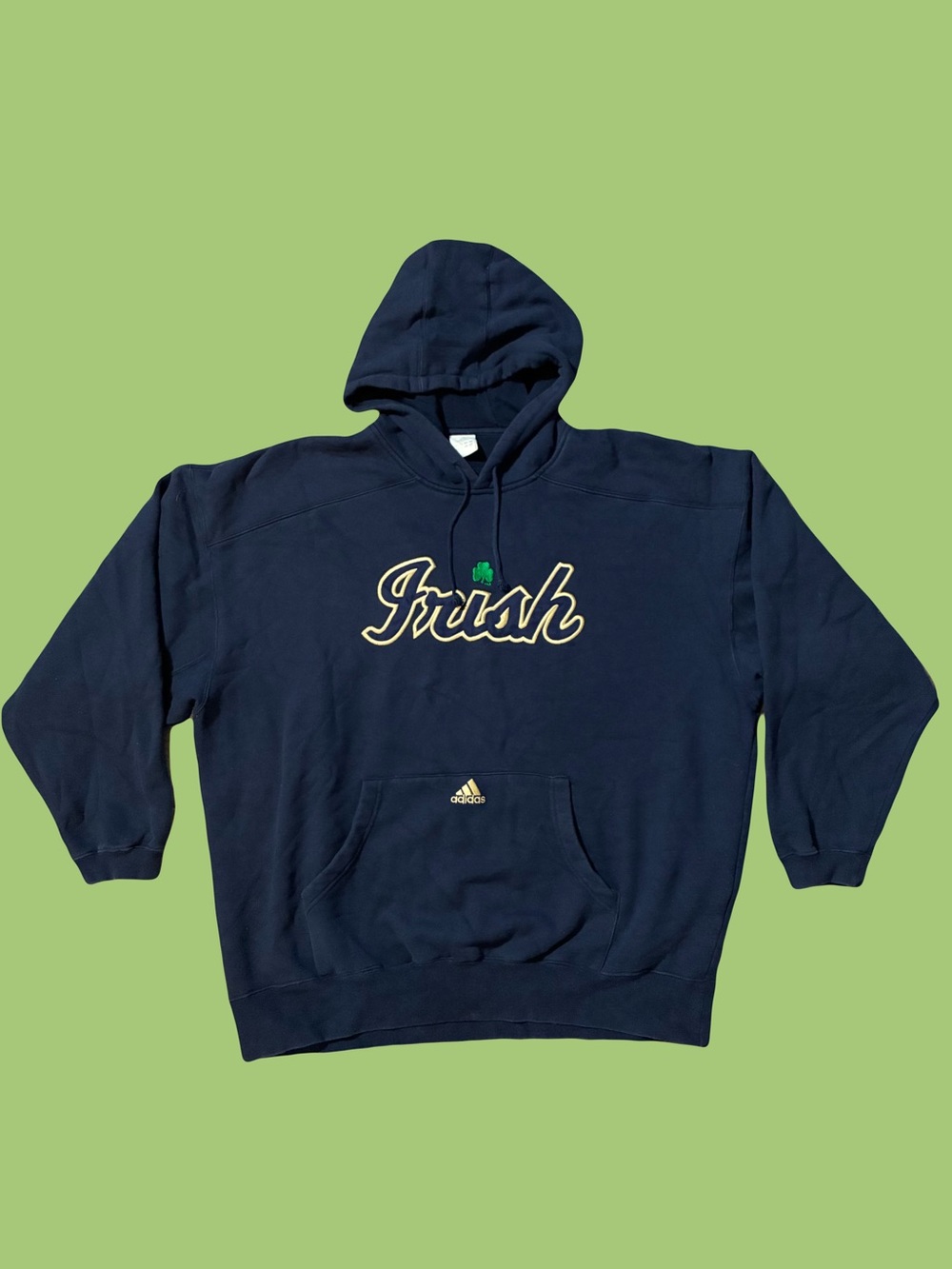 Vintage Adidas University of Notre Dame Embroidered Hoodie